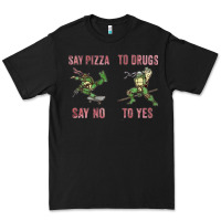 Black say pizza to drugs say no to yes Premium Tee - tuanDangUi