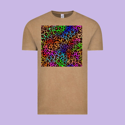 Pride Leopard Seamless Pattern Vintage Tee Designed By Nancycooperartshop