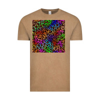 Vintage Coffee Pride leopard seamless pattern Vintage Tee - NancyCooperArtShop