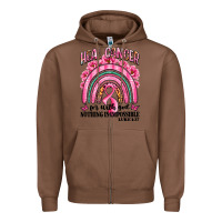 Chestnut heal cancer rainbow Zipper Hoodie - LillyAllenDesigns