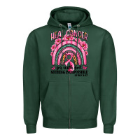 Sports Green heal cancer rainbow Zipper Hoodie - LillyAllenDesigns