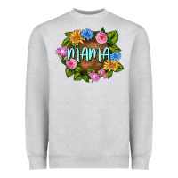 Heather Grey Mama Mother's Day Heavyweight Sweatshirt - FaDigitalArtStudio