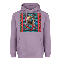Lavender Just A Girl Who Loves Horses Heavyweight Hoodie - LillyAllenDesigns