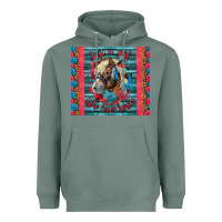 Sage Just A Girl Who Loves Horses Heavyweight Hoodie - LillyAllenDesigns
