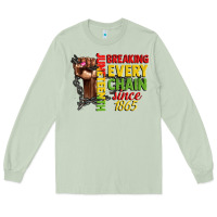 Juneteenth Breaking Every Chain Since 1865 Woman F Long Sleeve Tee | Teevron