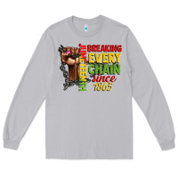 Moon Dust juneteenth breaking every chain since 1865 woman f Long Sleeve Tee - CowGirlArtShop