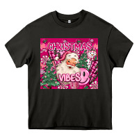 Asphalt pink christmas vibes Heavy Core Tee - MaliasSmallBusiness