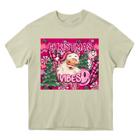 Mossy pink christmas vibes Heavy Core Tee - MaliasSmallBusiness