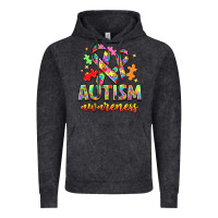 Vintage Black Autism Awareness Vintage Hoodie - NancyCooperArtShop