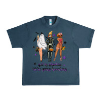Midnight Navy Get in ghoulies were going haunting Urban Heavy Tee - NancyCooperArtShop