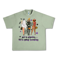 Oil Green Get in ghoulies were going haunting Urban Heavy Tee - NancyCooperArtShop