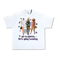 White Get in ghoulies were going haunting Urban Heavy Tee - NancyCooperArtShop