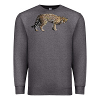 Charcoal Heather Ocelot Premium Sweatshirt - LillyAllenDesigns