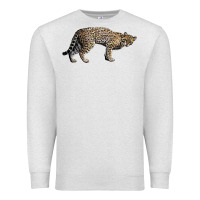 Oatmeal Heather Ocelot Premium Sweatshirt - LillyAllenDesigns