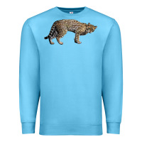 Ocean Blue Ocelot Premium Sweatshirt - LillyAllenDesigns