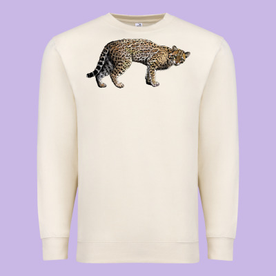 Ocelot Premium Sweatshirt Designed By Lillyallendesigns