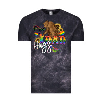Cloud Black Free Dad hugs Vintage Tee - NancyCooperArtShop