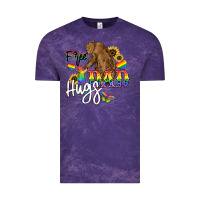 Cloud Purple Free Dad hugs Vintage Tee - NancyCooperArtShop