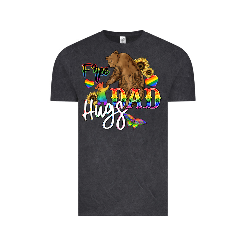 Free Dad Hugs Vintage Tee by NancyCooperArtShop | Teevron