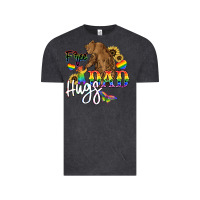 Vintage Black Free Dad hugs Vintage Tee - NancyCooperArtShop