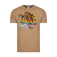 Vintage Coffee Free Dad hugs Vintage Tee - NancyCooperArtShop