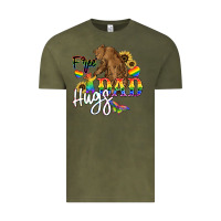 Vintage Olive Free Dad hugs Vintage Tee - NancyCooperArtShop
