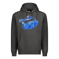 Charcoal Heather Chin Guard Fa Element 1 Premium Hoodie - FaDigitalArtStudio