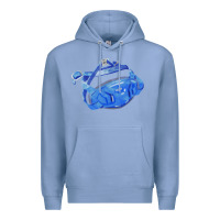 Colony Blue Chin Guard Fa Element 1 Premium Hoodie - FaDigitalArtStudio