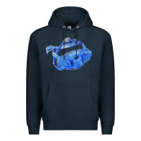 Navy Chin Guard Fa Element 1 Premium Hoodie - FaDigitalArtStudio