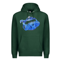 Sports Green Chin Guard Fa Element 1 Premium Hoodie - FaDigitalArtStudio