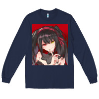 Navy tokisaki kurumi Long Sleeve Tee - tuanDangUi