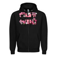 Black breast cancer emt emergency medical technician Zipper Hoodie - LillyAllenDesigns