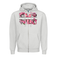 Dove Grey breast cancer emt emergency medical technician Zipper Hoodie - LillyAllenDesigns