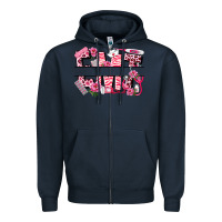 Navy breast cancer emt emergency medical technician Zipper Hoodie - LillyAllenDesigns