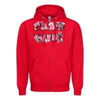 Red breast cancer emt emergency medical technician Zipper Hoodie - LillyAllenDesigns