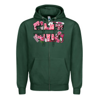 Sports Green breast cancer emt emergency medical technician Zipper Hoodie - LillyAllenDesigns