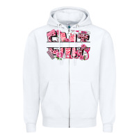 White breast cancer emt emergency medical technician Zipper Hoodie - LillyAllenDesigns