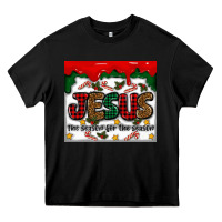 Black jesus the reason for the season Heavy Core Tee - MaliasSmallBusiness