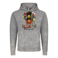 Cloud Rock school bus driver afro messy bun Vintage Hoodie - texasbilliewilder