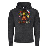 Vintage Black school bus driver afro messy bun Vintage Hoodie - texasbilliewilder