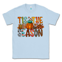 Dusty Blue tis the season Classic Tee - RacoonDesign