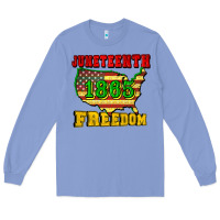 Colony Blue juneteenth 1865 freedom Long Sleeve Tee - CowGirlArtShop