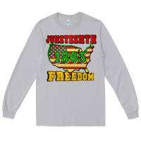 Moon Dust juneteenth 1865 freedom Long Sleeve Tee - CowGirlArtShop