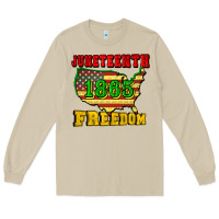 Mushroom juneteenth 1865 freedom Long Sleeve Tee - CowGirlArtShop
