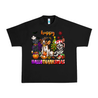 Black happy hallothanksmas dogs Urban Heavy Tee - texasbilliewilder