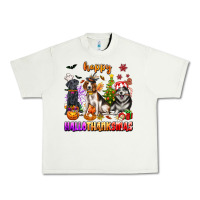 Pistachio happy hallothanksmas dogs Urban Heavy Tee - texasbilliewilder