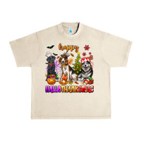 Sandshell happy hallothanksmas dogs Urban Heavy Tee - texasbilliewilder