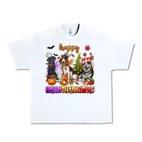 Happy Hallothanksmas Dogs Urban Heavy Tee | Teevron