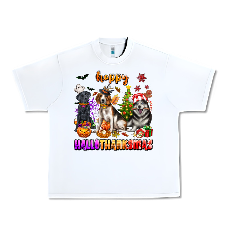 Happy Hallothanksmas Dogs Urban Heavy Tee by texasbilliewilder | Teevron