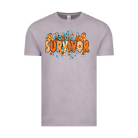 Vintage Zinc I am a survivor orange ribbon Kidney Cancer Vintage Tee - NancyCooperArtShop